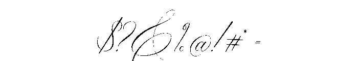Garncoleia Thin Font OTHER CHARS