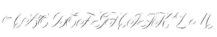 Garncoleia Thin Font UPPERCASE
