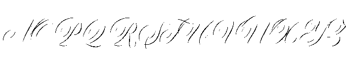 Garncoleia Thin Font UPPERCASE