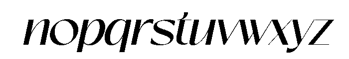 Garnetta Italic Font LOWERCASE