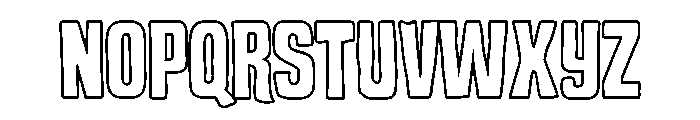 Garnois Outline Regular Font UPPERCASE