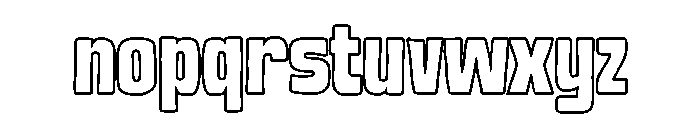 Garnois Outline Regular Font LOWERCASE