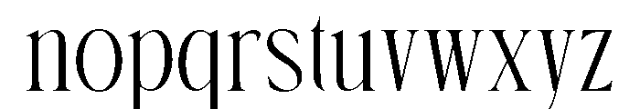 Garoland-Regular Font LOWERCASE