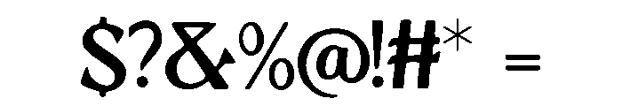 Garolia Regular Font OTHER CHARS