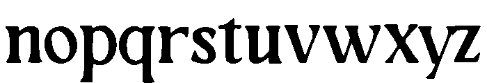 Garolia Regular Font LOWERCASE