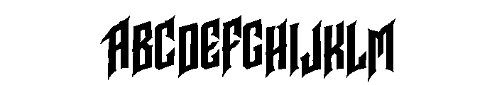 Garrvex Font UPPERCASE
