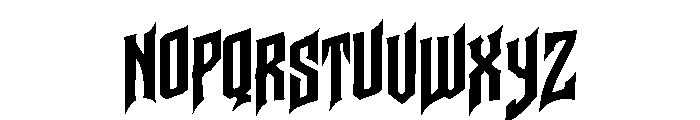 Garrvex Font UPPERCASE