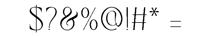 Gartis Font OTHER CHARS