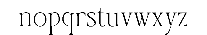 Gartis Font LOWERCASE