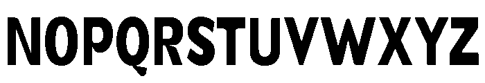 Gasby Binega. Condensed Font UPPERCASE