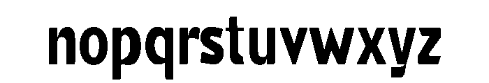 Gasby Binega. Condensed Font LOWERCASE