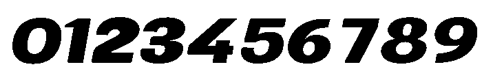 Gasby Binega. Expanded Slant Font OTHER CHARS