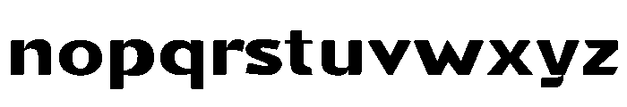 Gasby Binega. Expanded Font LOWERCASE