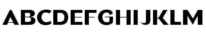Gasby Binega. Semi Expanded Font UPPERCASE