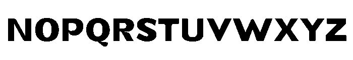Gasby Binega. Semi Expanded Font UPPERCASE