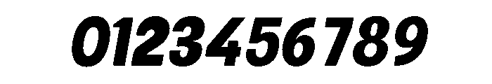 Gasby Binega. SemiCond Slant Font OTHER CHARS