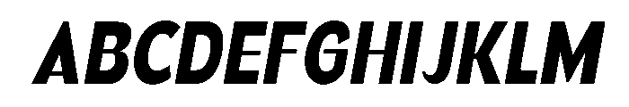 Gasby Binega.Grade Cond Slant Font UPPERCASE