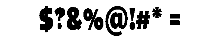 Gasby Binega.Grade Condensed Font OTHER CHARS