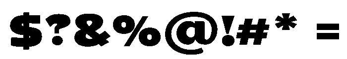 Gasby Binega.Grade Expanded Font OTHER CHARS