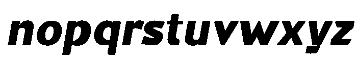 Gasby Binega.Grade Slant Font LOWERCASE