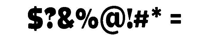 Gasby Binega.Soft SemiCond Font OTHER CHARS