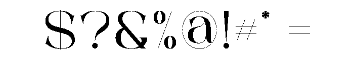 Gasley Font OTHER CHARS