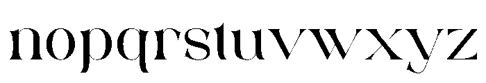 Gasley Font LOWERCASE