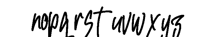 Gasteroim Regular Font LOWERCASE