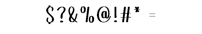 Gastonia Font OTHER CHARS
