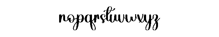Gastonia Font LOWERCASE