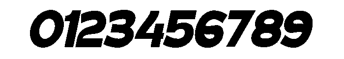 Gatega Black Italic Font OTHER CHARS