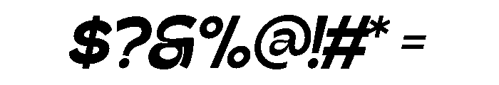 Gatega Bold Italic Font OTHER CHARS