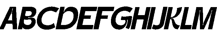 Gatega Bold Italic Font UPPERCASE