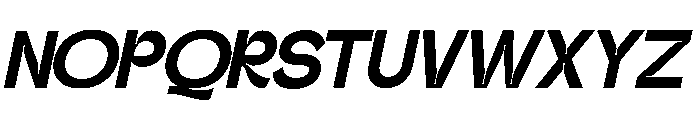 Gatega Bold Italic Font UPPERCASE