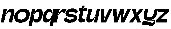 Gatega Bold Italic Font LOWERCASE