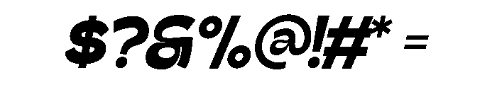 Gatega ExtraBold Italic Font OTHER CHARS