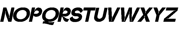 Gatega ExtraBold Italic Font UPPERCASE