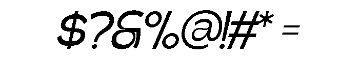 Gatega Regular Italic Font OTHER CHARS