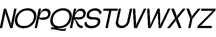 Gatega Regular Italic Font UPPERCASE