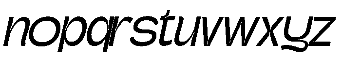 Gatega Regular Italic Font LOWERCASE
