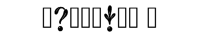 Gates Regular Font OTHER CHARS