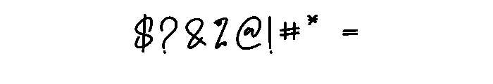 Gateway Signature Font OTHER CHARS