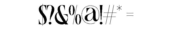 Gathero-Regular Font OTHER CHARS