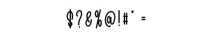 Gathring Font OTHER CHARS