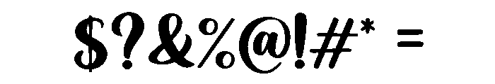Gatline Hanmoy Regular Font OTHER CHARS