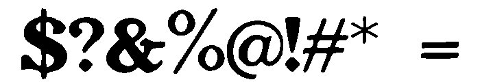 Gatsby_Noir Font OTHER CHARS