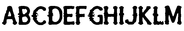 Gauze_and_Ghost Font UPPERCASE