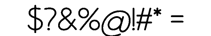 Gavore Regular Font OTHER CHARS