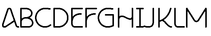 Gavore Regular Font UPPERCASE