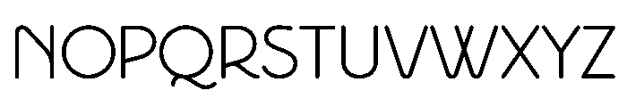 Gavore Regular Font LOWERCASE